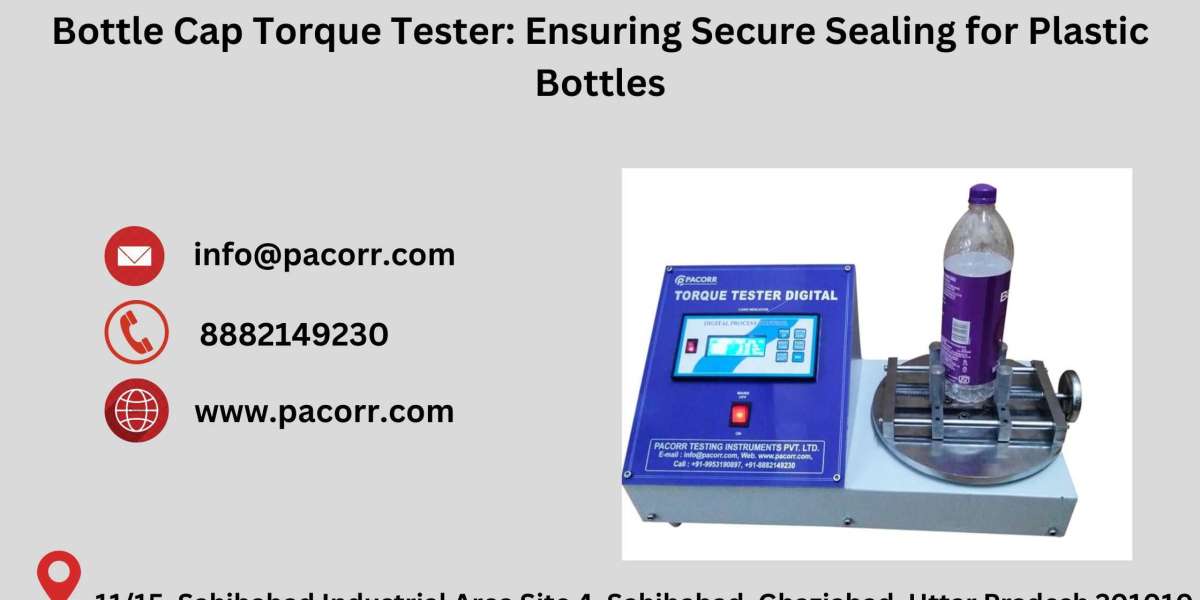 Ensuring Durability and Leak-Proof Seals: The Power of Pacorr's Bottle Cap Torque Tester